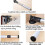 Adjustable Aluminum Alloy Support Legs Foldable Dining Table Table Legs Lifting Bar Legs Adjustable Support Feet Telescopic Folding Multifunctional In 4