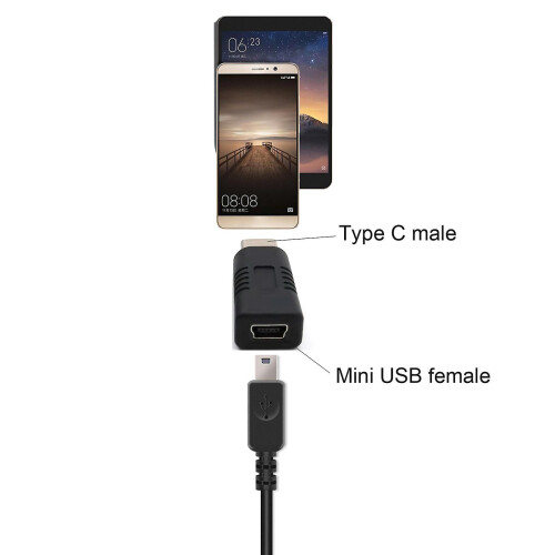 Phone Mini Usb Female To Type C Male Converter Support Charging Data Transfer 1