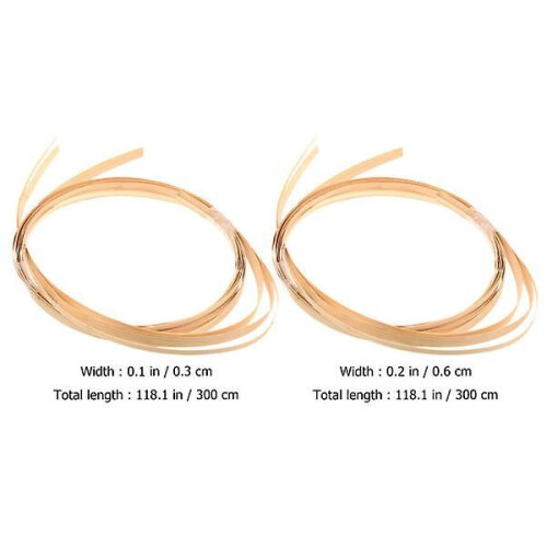2 Bundles Bamboo Woven Strips For Crafts Diy Bamboo Basket Weaving Materials Bamboo Split 2