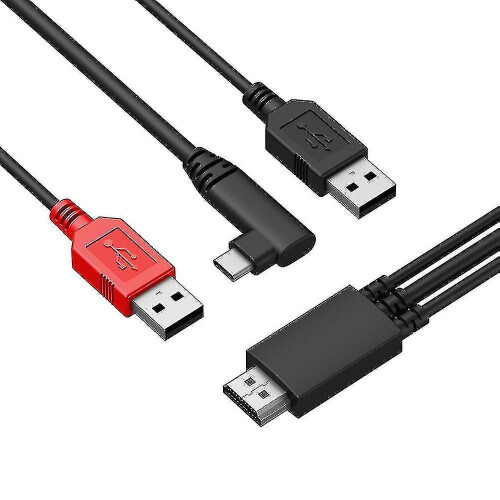 Cabo USB 3 em 1 XP-Pen compatível com tablets gráficos Artist 12 e Innovator Display 16. 1