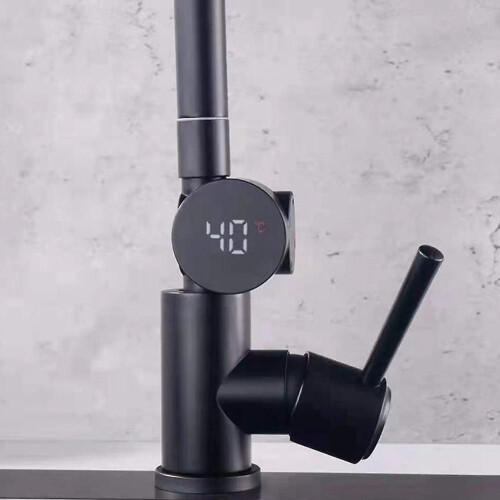 LED-Display-Thermometer für die Dusche, - Stromerzeugender Wassertemperaturmesser 1