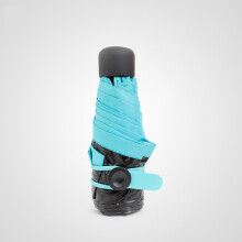 Compact Travel Umbrella Windproof DualLayer Canopy UVResistant Lightweight Folding Umbrella Blue Pink