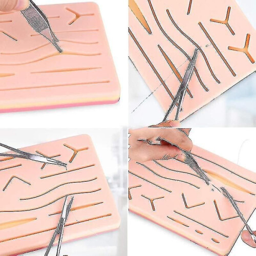 Complete Suture Kit For Students,including Silicone Suture Pad And Suture Tool Practice Suture Kit PK 2
