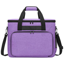 Large Purple Sewing Machine Carrying Case, Durable Oxford Cloth Tote Bag with Large Capacity and Handle