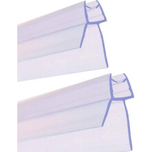 2pcs 900mm Shower Door Seal - Straight/curved Glass, 46mm, Max Clearance 20mm