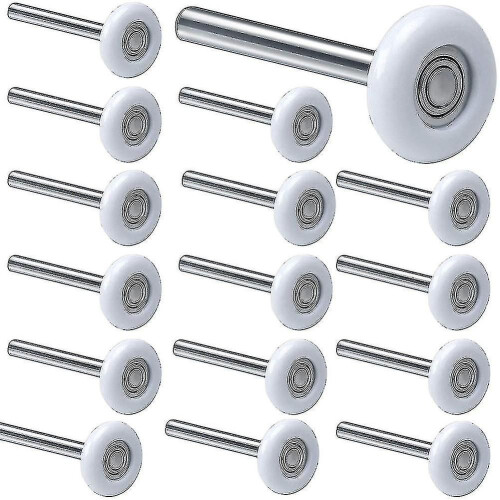 Pacote com 12 roletes de 2 polegadas para porta de garagem, rolamento 6200zz em nylon, para uso residencial e comercial.