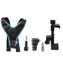 Supporto per cellulare da mento per casco da moto, supporto per registratore di viaggio