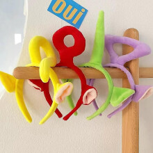 4 ks Teletubbies čelenka Anime kreslená čelenka roztomilá trojrozmerná čelenka