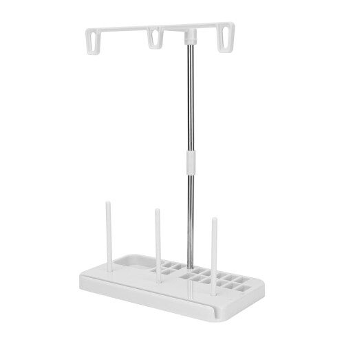 Sewing Machine Thread Stand 3 Spool Holder with Removable Storage Rack for Embroidery and Home Use 2