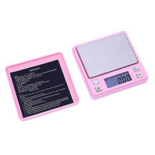 Digitale Mini-Taschenwaage für Gold, Gramm-Skala 200 g/0,01 g, Rosa