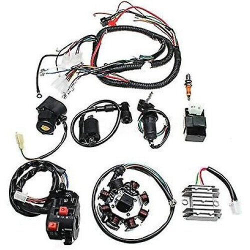 Kit completo de cableado eléctrico y estator CDI para ATV Quad de 150/200/250 cc