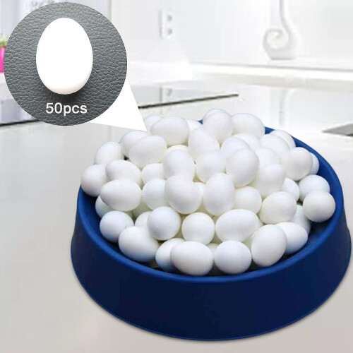 50pcs Plastic For Pigeon Eggs Artificial False Eggs Hatching Supplies -ys 2