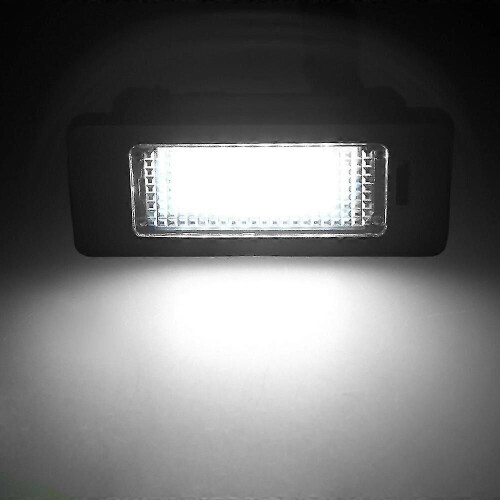 2pcs For Bmw E39 E60 License Plate Light 6000k White No Error Led Number License Plate Light For Bmw E90 E91 E92 E61 E60 E70 E71 1