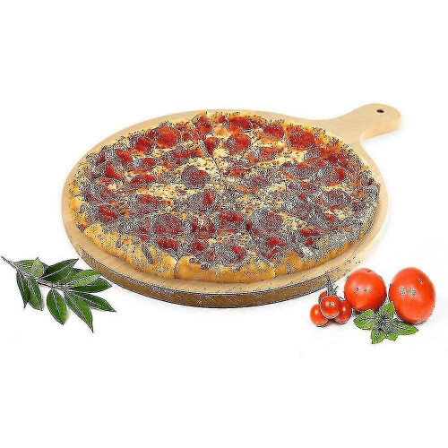 Pizza Board 8" Diameter Wood Color - RiRi 1
