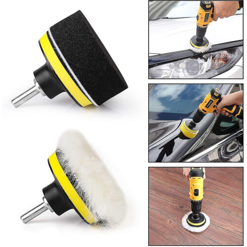 11 Pcs Car Buffer Polisher Kit Drill Buffing Kit 2