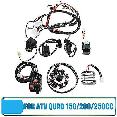 Kit completo de cableado eléctrico y estator CDI para ATV Quad de 150/200/250 cc 1