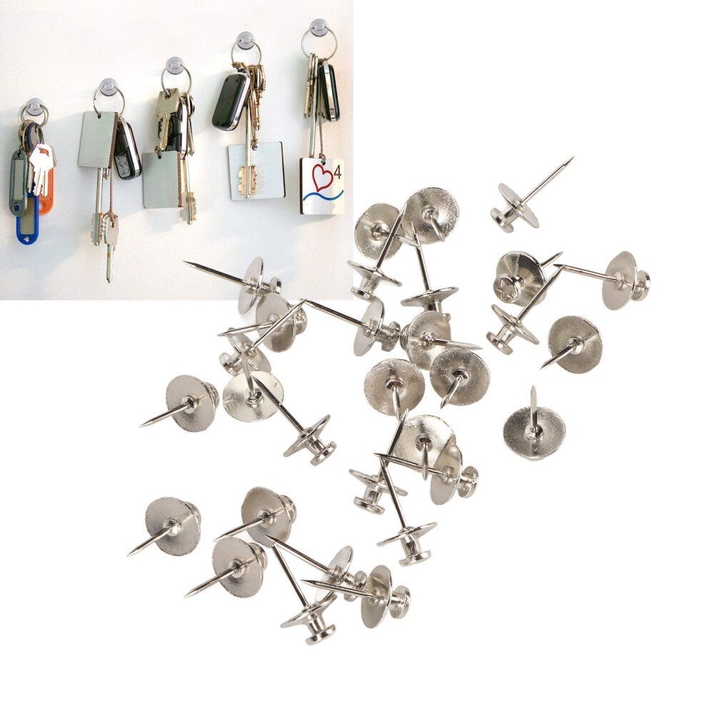 Wall Hooks Double Headed Push Pins 30Pcs Zinc Alloy Nails For Picture Hanging 5091393480956