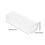 (M, 18 holes) Clear Acrylic Flower Vase Rectangular Floral Centerpiece For Dining Table(with Light) 4