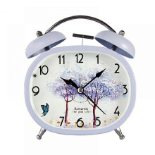 (Blue) Alarm Clocks For Bedrooms, Square Alarm Clock , Student Home Decoration Desktop Clock(Light Green)