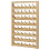 Wall Mounted Thread Organizer 48 Spool Wooden Embroidery Thread Rack with Metal Hooks 1