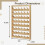 Wall Mounted Thread Organizer 48 Spool Wooden Embroidery Thread Rack with Metal Hooks 2