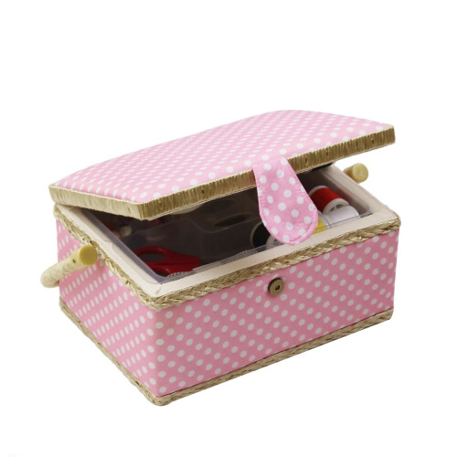 Large Capacity Sewing Storage Box for Adults, MultiCompartment Organizer with Thread and Tool Kit 1