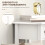 Homcom Mesas Auxiliare Blanco 30 x 30 x 75 cm 6