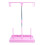 Sewing Thread Holder 3 Spool Organizer Stand for Embroidery Machine, Durable and Compact Pink Design 1