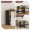 Homcom Mesa Plegable Comedor Negro 103 x 76 x 73.5 cm 5