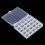 Compact Plastic Bobbin Storage Case for 25 Spools, Secure Flap Cover Sewing Bobbin Organizer Travel Size 1