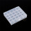 Compact Plastic Bobbin Storage Case for 25 Spools, Secure Flap Cover Sewing Bobbin Organizer Travel Size 5