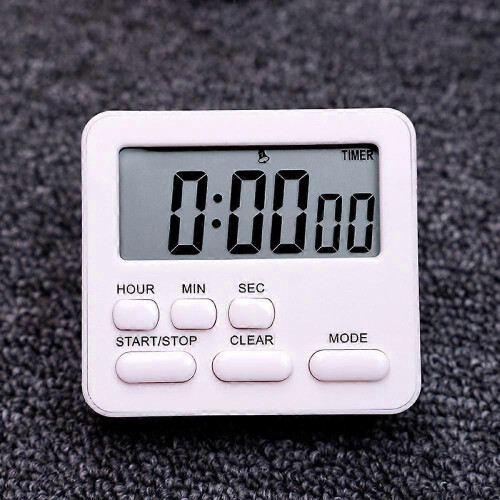 Kitchen Timers for Cooking with Count Up Countdown Timer, Study Timers for Classroom Teacher Supplies.(White) 1