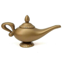 Plastic Aladin Genie Oil Lamp Magic Aladdin Chirag Incense Burner Cosplay Props~
