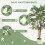 Homcom Ficus Artificial Verde 65 x 65 x 150 cm 3