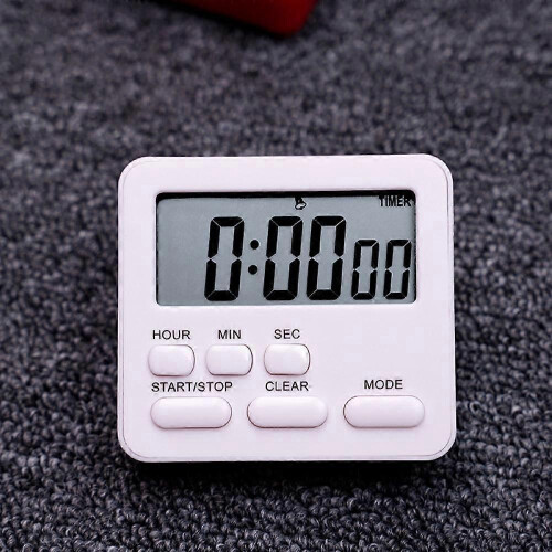 Kitchen Timers for Cooking with Count Up Countdown Timer, Study Timers for Classroom Teacher Supplies.(White)