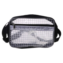 Clear Fanny Pack PVC Transparent Waterproof Waist Bag with Adjustable Strap for Travel and Events 30x22x4cm