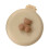 Round Folding Pocket Brush 40.00g 6.5x7.2cm Cream 9