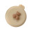 Round Folding Pocket Brush 40.00g 6.5x7.2cm Cream 10
