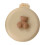 Round Folding Pocket Brush 40.00g 6.5x7.2cm Cream 12