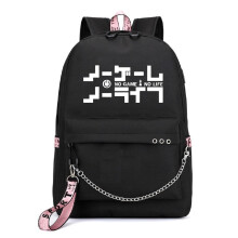 Luminous Anime Backpack GlowInDark School Bag with USB Charging Port for Teens