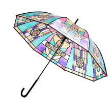 Clear Bubble Umbrella for Weddings and Daily Use, Transparent Dome Windproof Rainproof Design