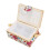 Vintage Style Sewing Basket Organizer Box with Detachable Tray for Compact Thread and Tool Storage 3