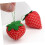 Strawberry Shaped Pin Cushion Set 3PCS Compact Sewing Accessories for Needlework 3