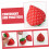 Strawberry Shaped Pin Cushion Set 3PCS Compact Sewing Accessories for Needlework 4