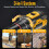 Cordless Drill Brushless Impact Driver Set 52Nm Combi Kit + 2*Batteries & Bits 2