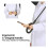 Large Inverted Umbrella Windproof Double Layer Reverse Design with Hands CShaped Handle White 5
