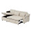 L Shaped Sleeper Sofa Couches with Armrest Storage 4