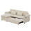 L Shaped Sleeper Sofa Couches with Armrest Storage 1