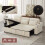 L Shaped Sleeper Sofa Couches with Armrest Storage 14