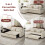 L Shaped Sleeper Sofa Couches with Armrest Storage 18